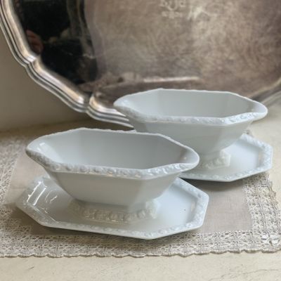 Соусник на блюде Rosenthal Maria Classic Rose белый 400 мл Германия