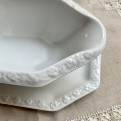Соусник на блюде Rosenthal Maria Classic Rose белый 400 мл Германия