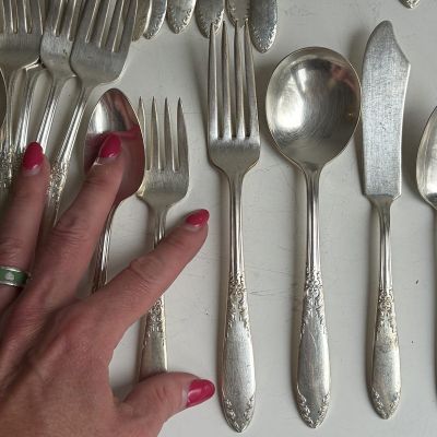 Вилка трезубец King Edward National Silver Company серебрение