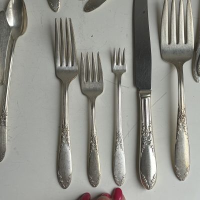 Вилка трезубец King Edward National Silver Company серебрение