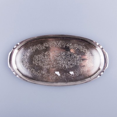 Поднос малый с гравировкой флора