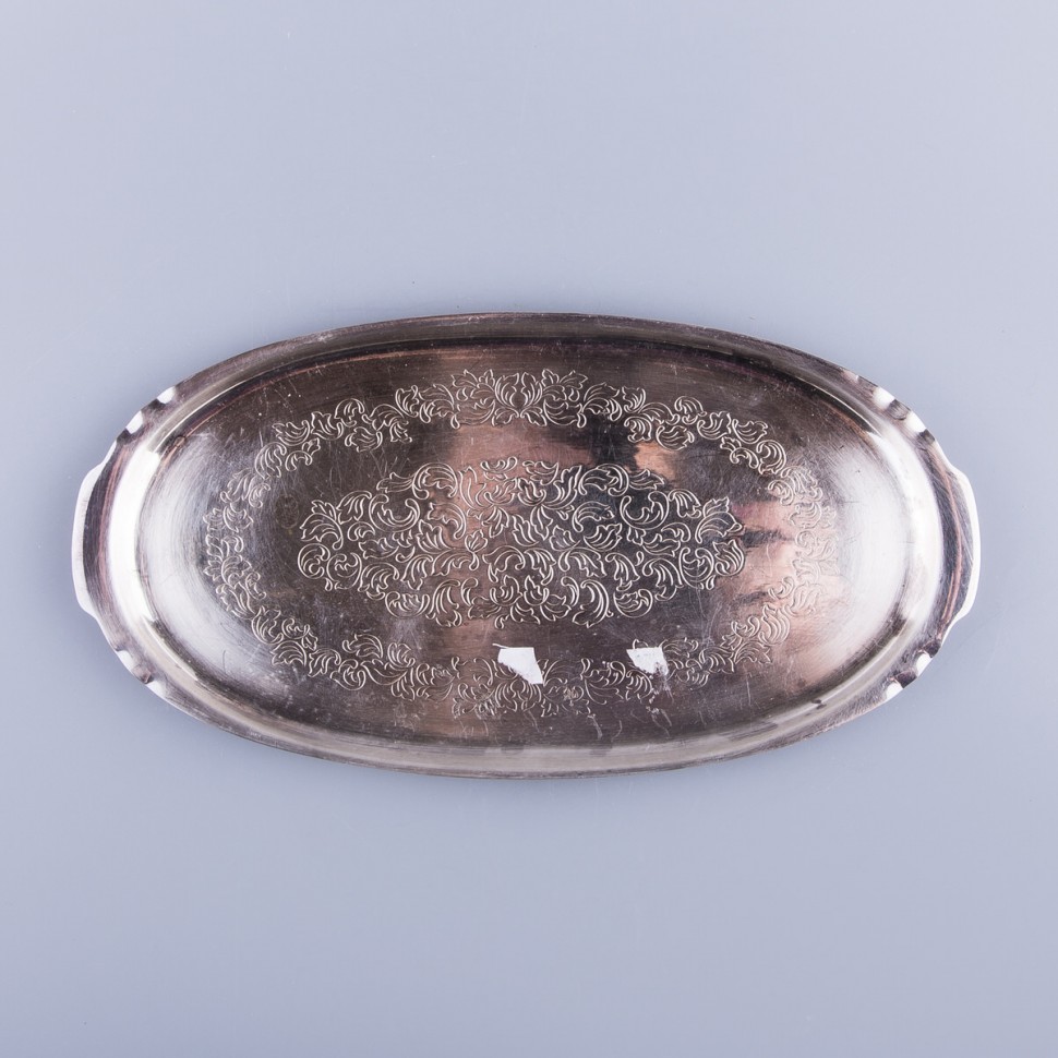 Поднос малый с гравировкой флора