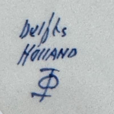 Банка с крышкой Delft 11,5 см ручная работа Голландия