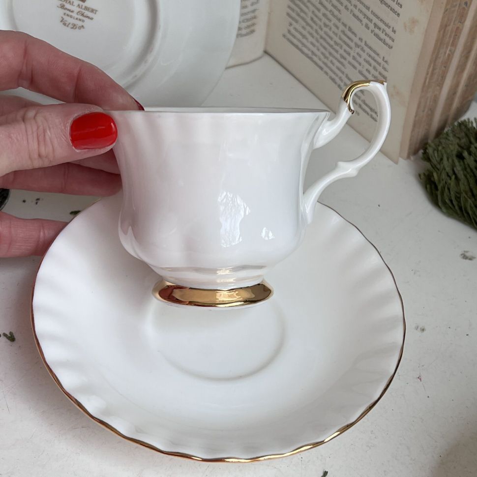 Чайная пара Royal Albert Val Dor 200 мл Англия 