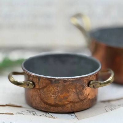 Кастрюля без крышки 300 мл медь латунь 