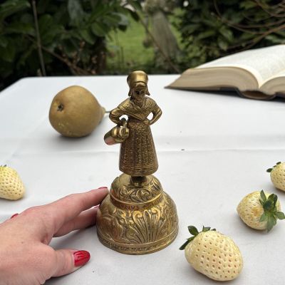 Колокольчик вызывной Sanctus Bell Lady 16 см бронза Бельгия