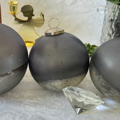 Подвес новогодний Шар 12 см стекло