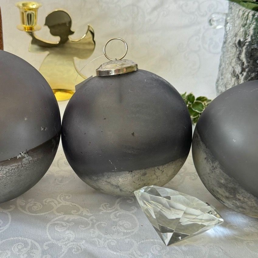 Подвес новогодний Шар 12 см стекло