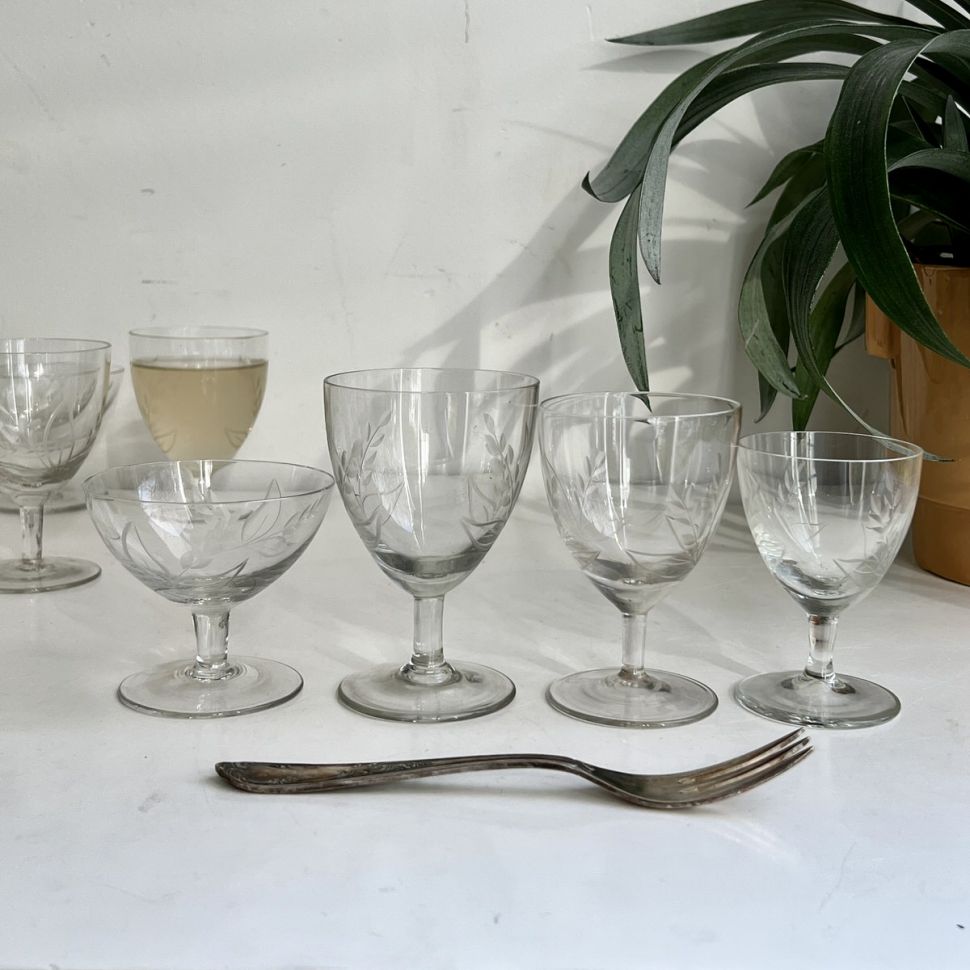 Рюмка 90 мл Колосок хрусталь