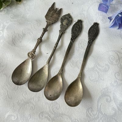 Ложка кофейная 12 см серебрение набор 4 шт.