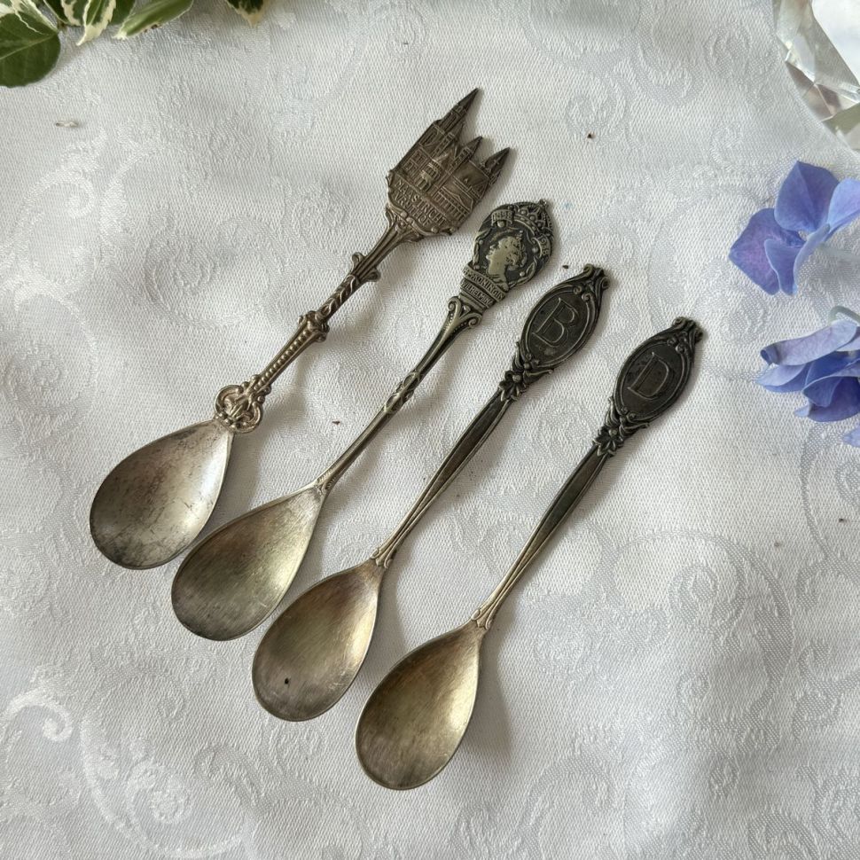 Ложка кофейная 12 см серебрение набор 4 шт.