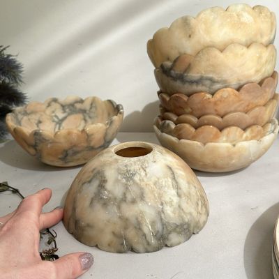 Плафон для лампы 16 см натуральный камень уценка