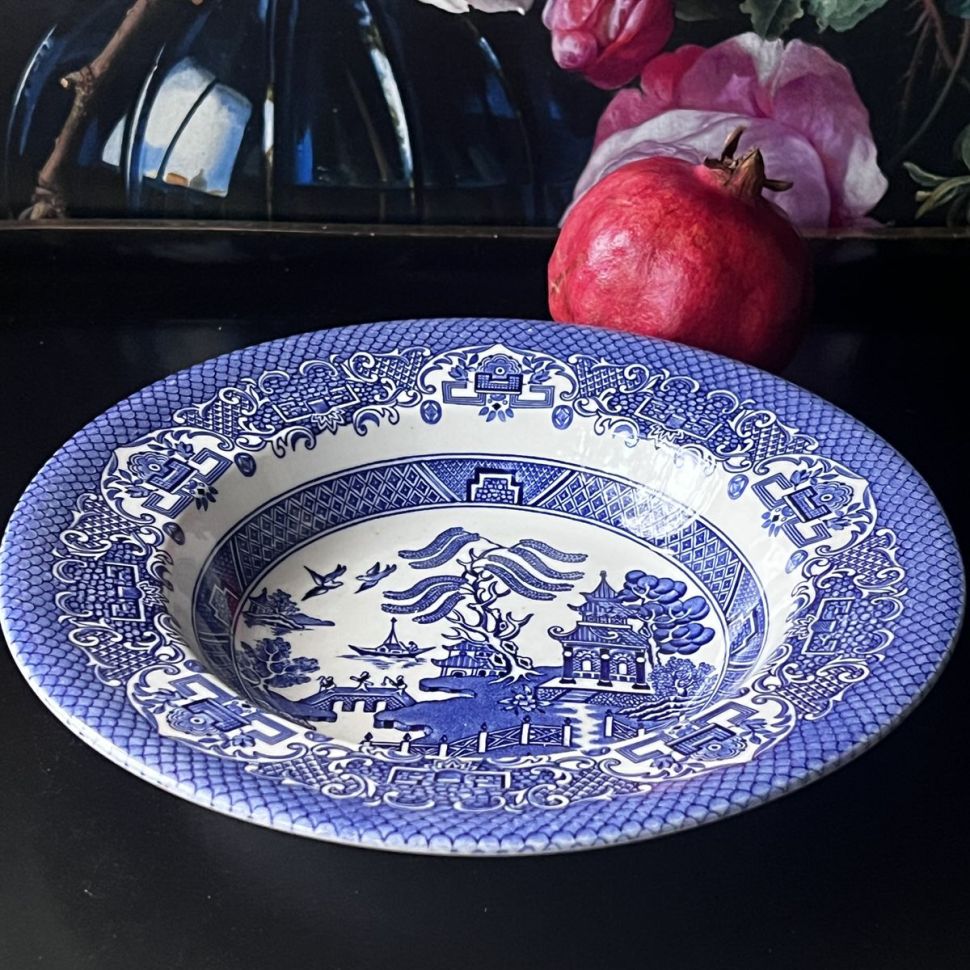 Тарелка глубокая EIT Blue Willow 22 см Англия