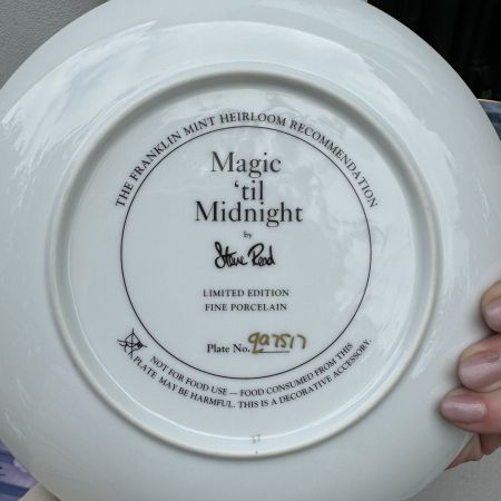 Тарелка Franklin Mint Золушка Magic til Midnight номерная 21 см Англия 1980 г.