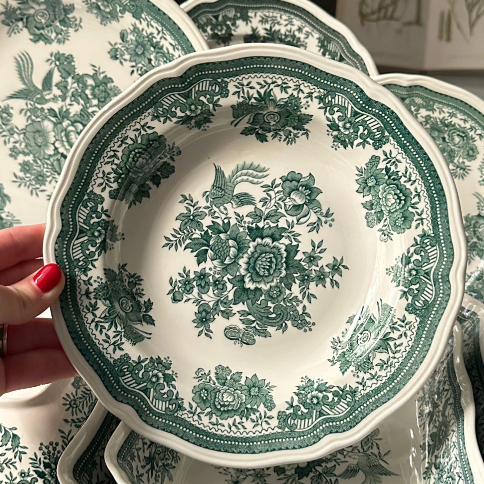 Тарелка глубокая ВиллеройБох Fasan зеленый 22 см Германия