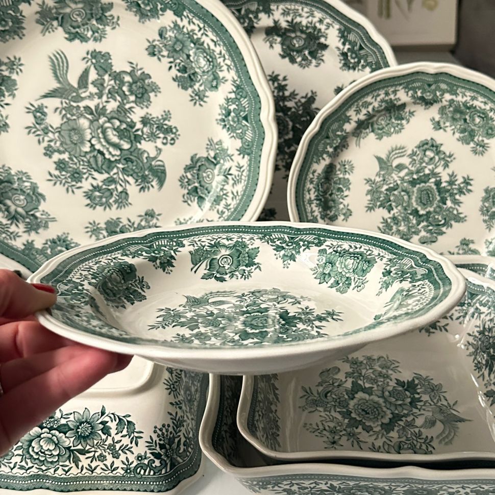 Тарелка глубокая ВиллеройБох Fasan зеленый 22 см Германия