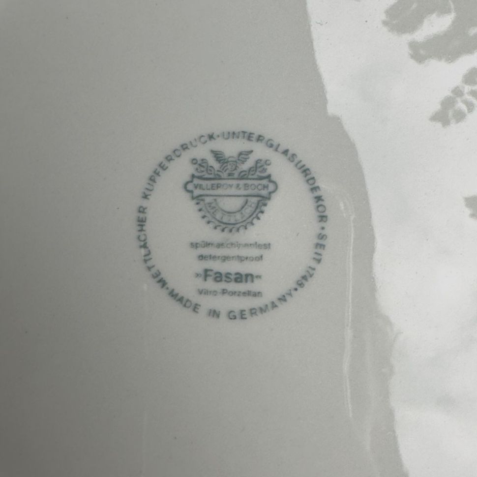 Тарелка глубокая ВиллеройБох Fasan зеленый 22 см Германия 