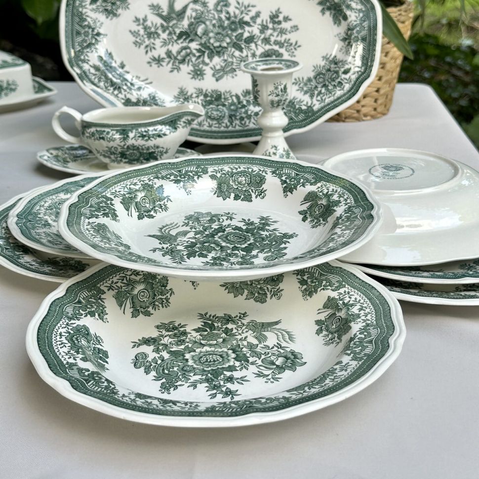 Тарелка глубокая ВиллеройБох Fasan зеленый 22 см Германия 