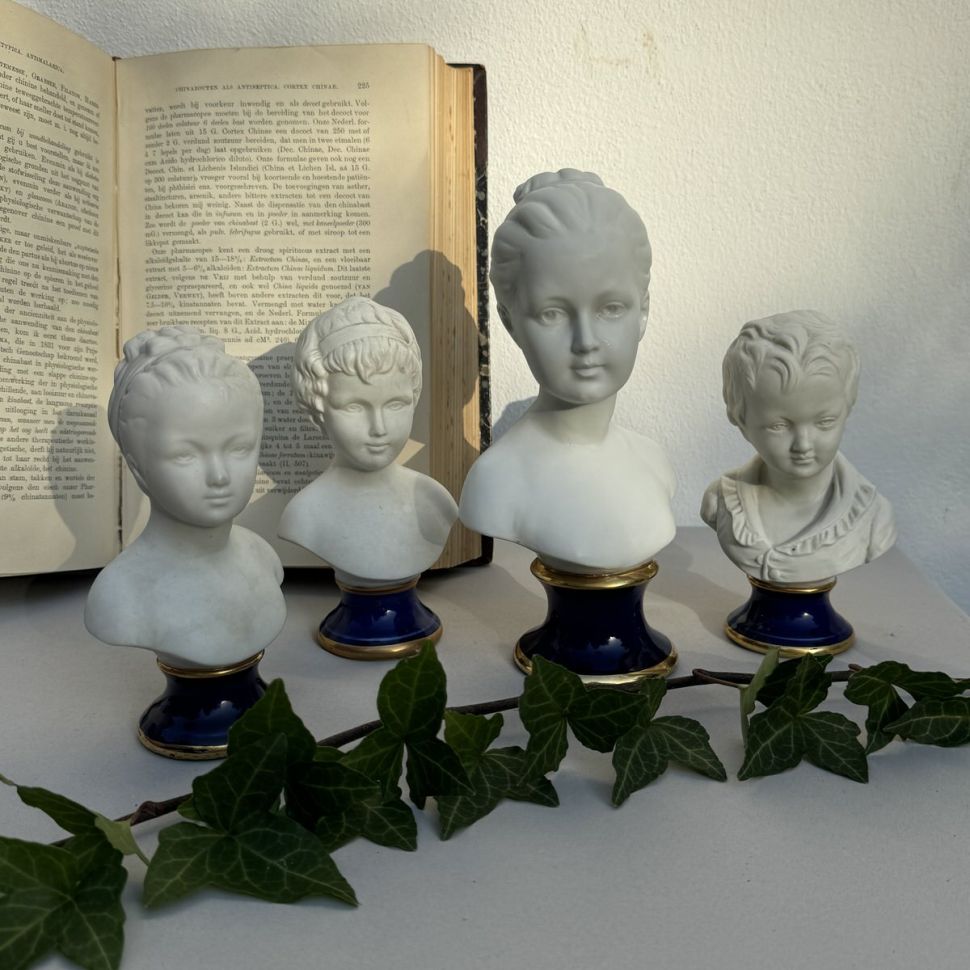 Статуэтка Бюст девочки Ж.-А. Гудон 14 см бисквитный фарфор