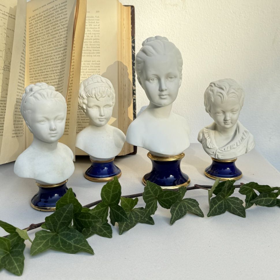 Статуэтка Бюст девочки Ж.-А. Гудон 14 см бисквитный фарфор