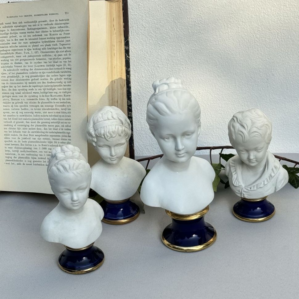 Статуэтка Бюст девочки Ж.-А. Гудон 14 см бисквитный фарфор