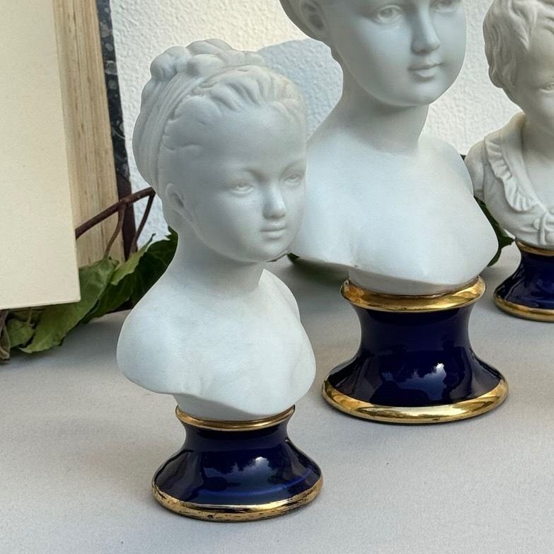 Статуэтка Бюст девочки Ж.-А. Гудон 14 см бисквитный фарфор