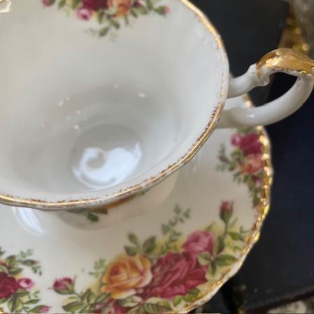 Чайная пара Royal Albert Old Country Rose 200 мл Англия 2 категория