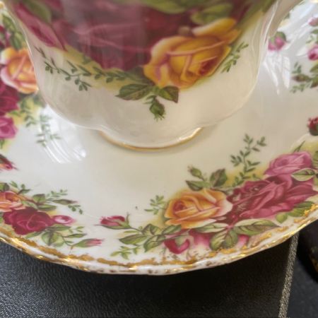Чайная пара Royal Albert Old Country Rose 200 мл Англия 2 категория