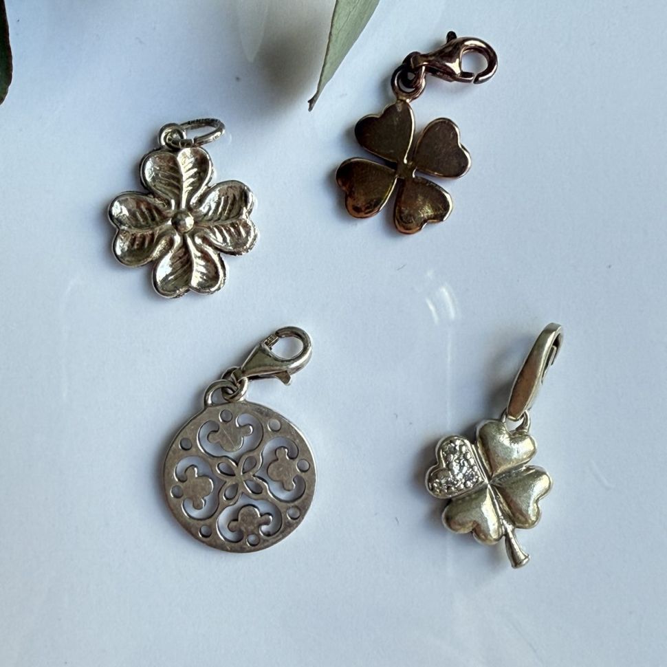 Подвеска Клевер 1,8 см в стиле Thomas Sabo 925