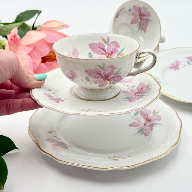 Чайная тройка Hutschenreughter Weimar Гибискус 200 мл Германия