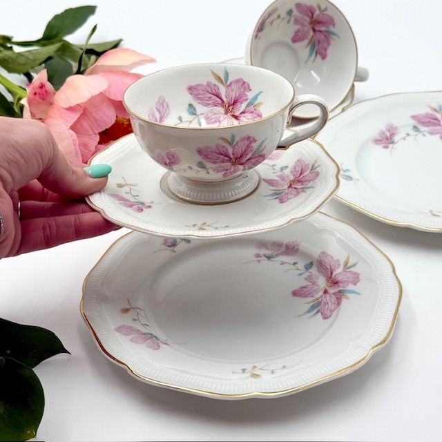 Чайная тройка Hutschenreughter Weimar Гибискус 200 мл Германия