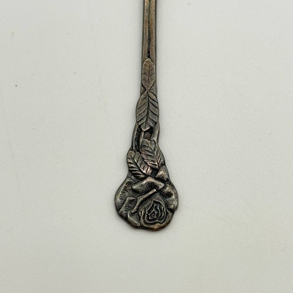 Ложка лопатка Роза 12 см серебрение