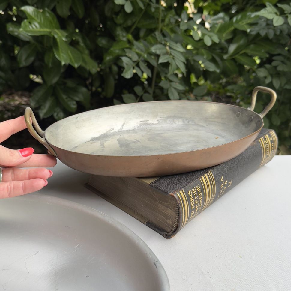 Сковорода форма для запекания 34 см без крышки медь латунь 