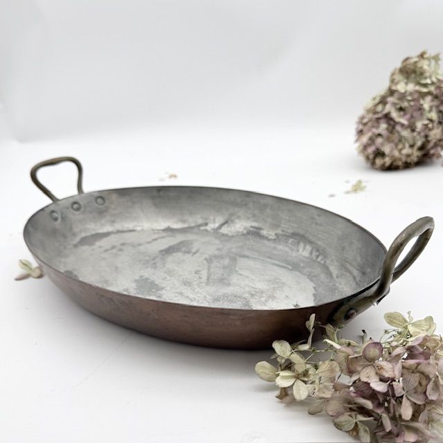 Сковорода форма для запекания 34 см без крышки медь латунь