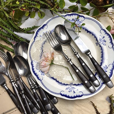 Вилка нож ложка набор Viking