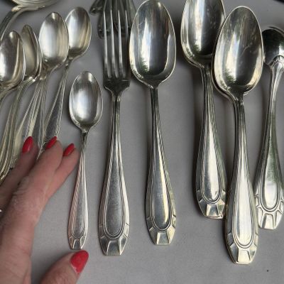 Ложка чайная Frenais 15 см серебрение Франция 