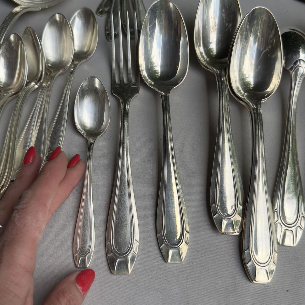 Ложка чайная Frenais 15 см серебрение Франция 