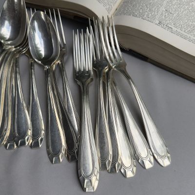 Ложка чайная Frenais 15 см серебрение Франция 