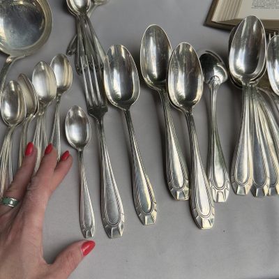 Ложка чайная Frenais 15 см серебрение Франция 