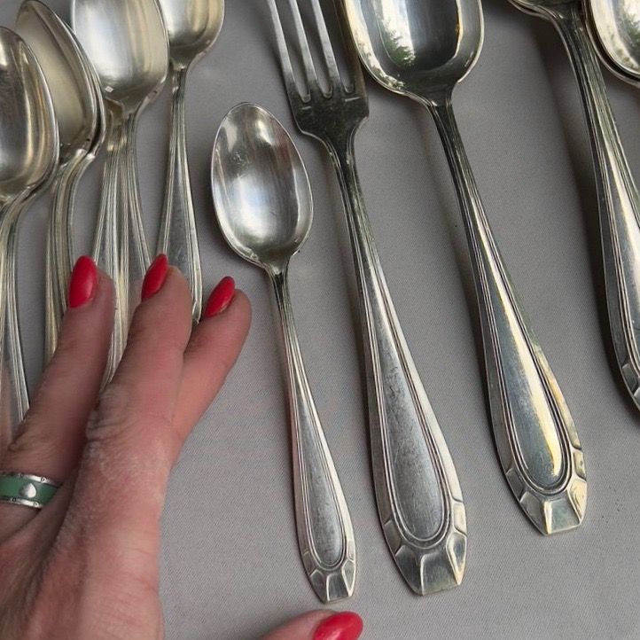 Ложка чайная Frenais 15 см серебрение Франция 