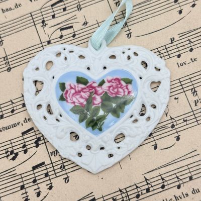 Подвес Hutschenreuther Sweetheart Rosa бисквитный фарфор Германия