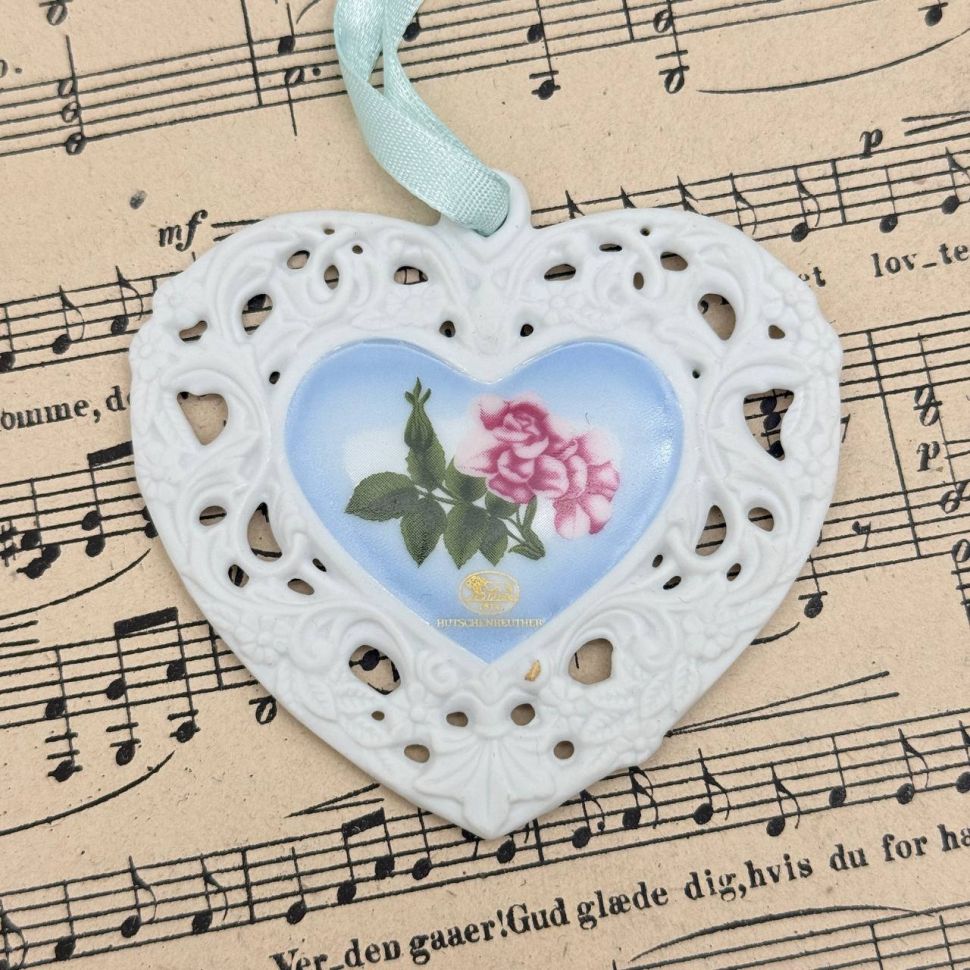 Подвес Hutschenreuther Sweetheart Rosa бисквитный фарфор Германия