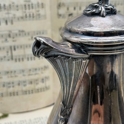 Чайник кофейник Christofle 1,4 л глубокое серебрение Франция конец XIX в.