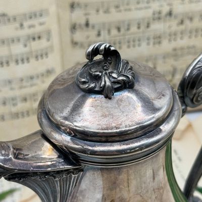 Чайник кофейник Christofle 1,4 л глубокое серебрение Франция конец XIX в.