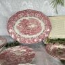 Блюдо Enoch Wedgwood Woodland 36 см Англия красный