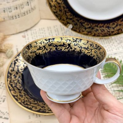 Чайное трио Reichenbach кобальт 220 мл фарфор Германия 