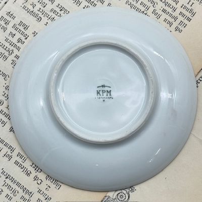 Кофейная пара KPM Green rose 75 мл Германия 