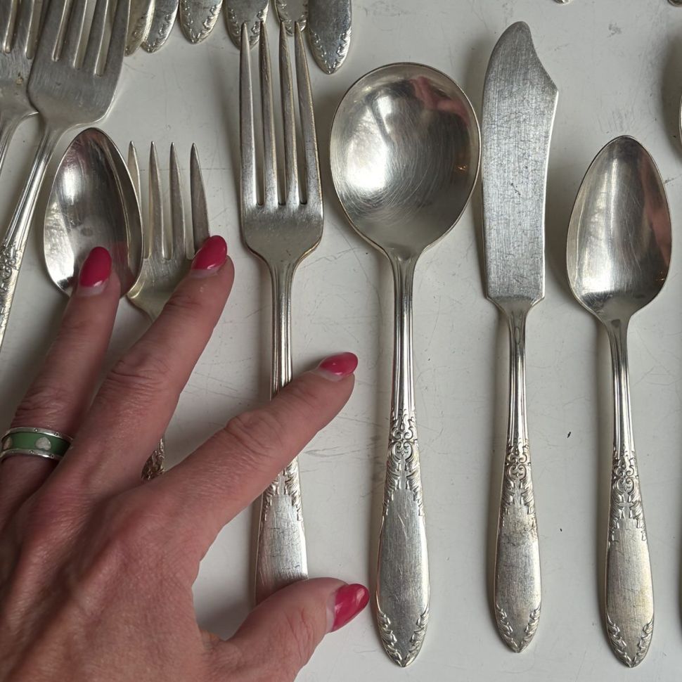 Ложка для латте King Edward National Silver Company серебрение 