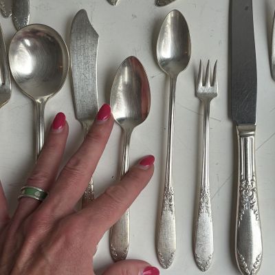 Ложка для латте King Edward National Silver Company серебрение 