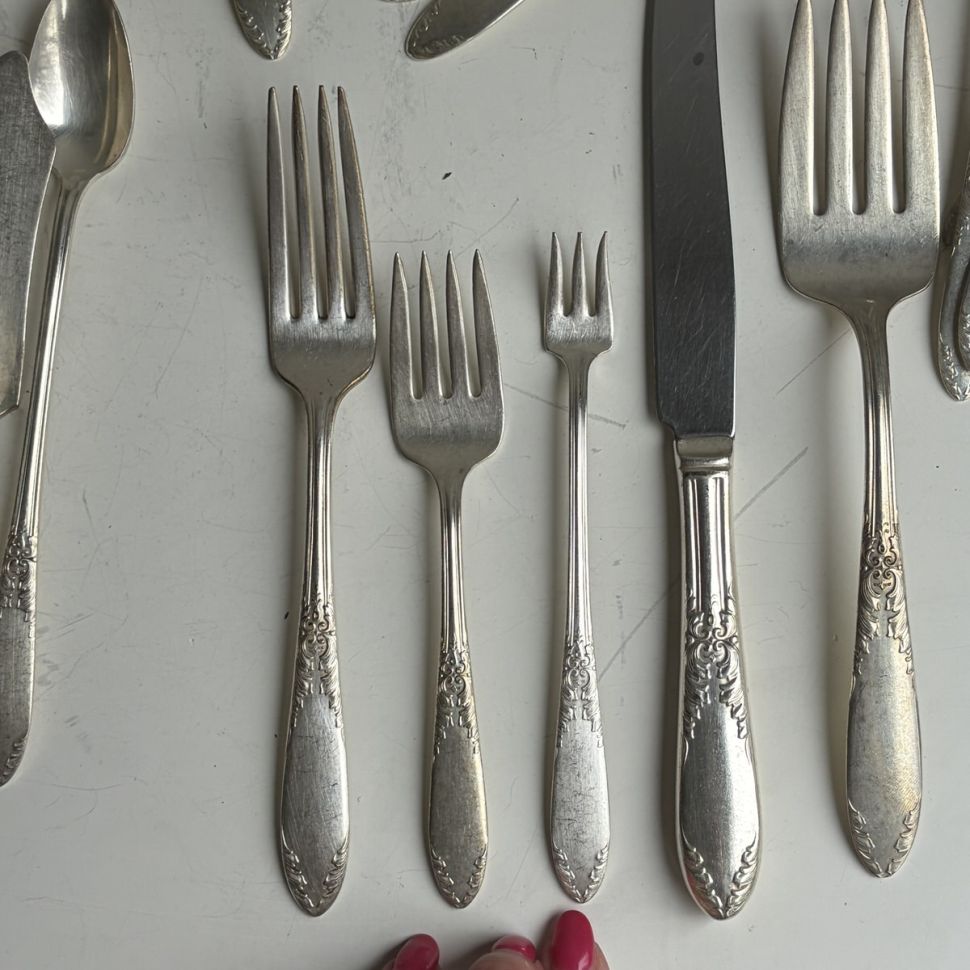 Ложка для латте King Edward National Silver Company серебрение 